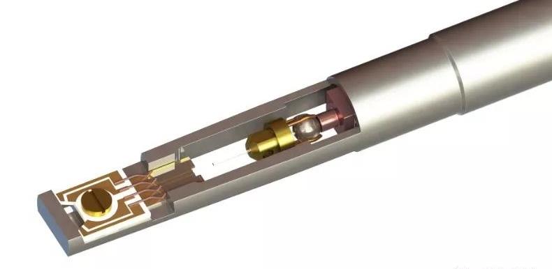 Small:原位TEM研究固態鋰硫電池在高溫下的充放電行為(圖6) 圖:實驗中使用的原位樣品桿